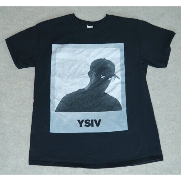 Logic YSIV T-Shirt Black Rap Hip Hop Tee Gildan Heavy Cotton Men's Size Large - Picture 2 of 13